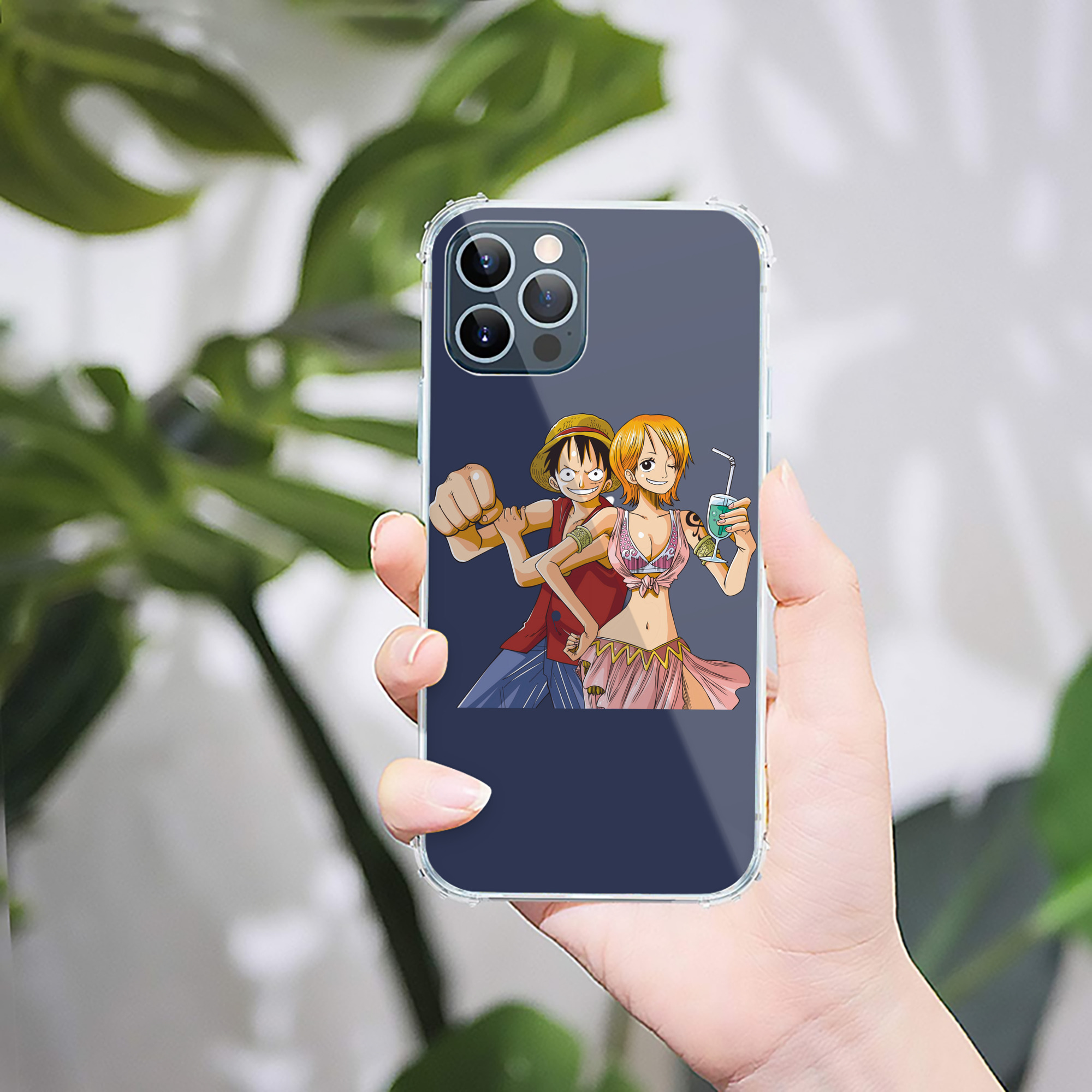 （画像用） ワンピース モンキー・D・ルフィ ONE PIECE Monkey D. Luffy 【iPhone 12シリーズ対応】透明スマホケース（クリアソフトケース）